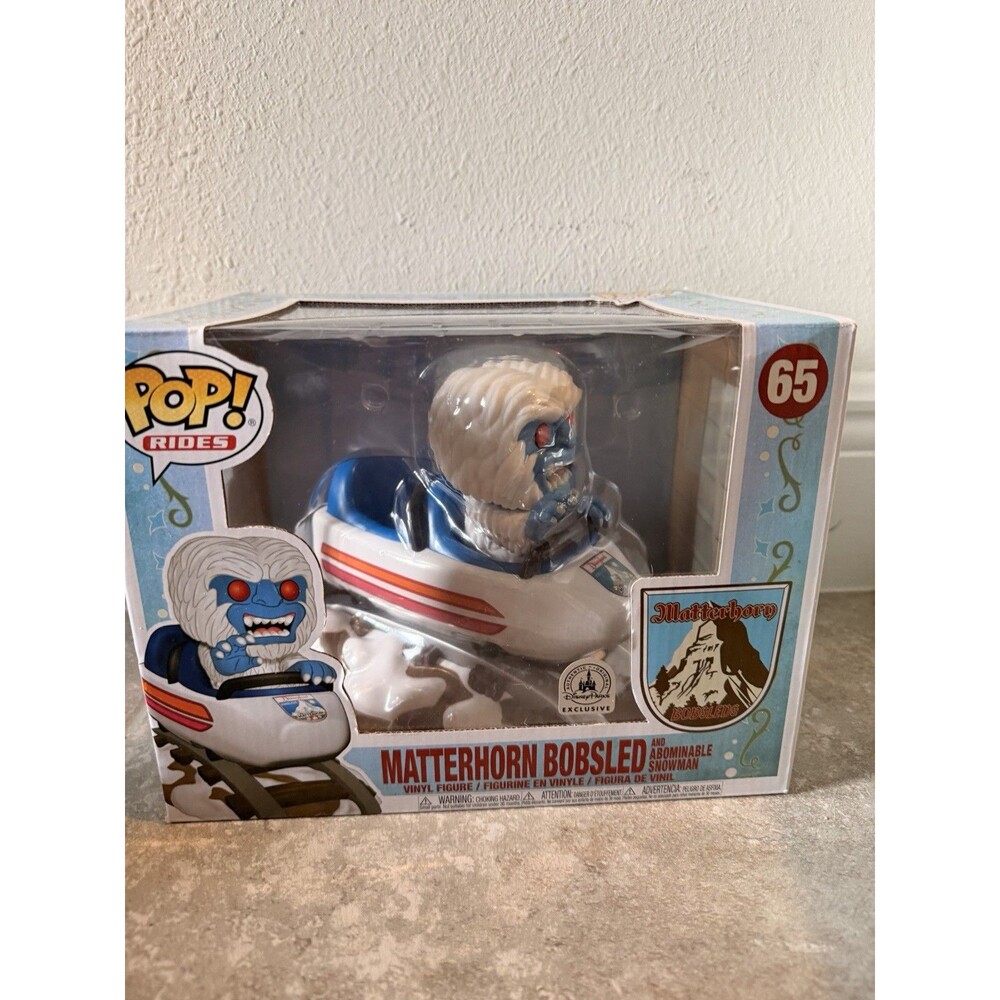 Funko Pop! Rides ~Disney ~ Matterhorn Bobsled and Abominable Snowman #65 NIB